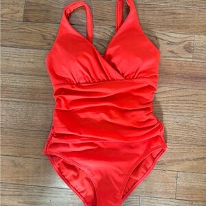 Boden Red One Piece Swimsuit